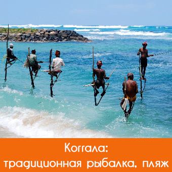 Коггала (Koggala): пляжи, погода, карта