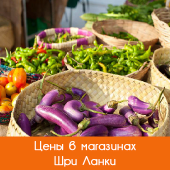 Цены в Шри-Ланке в кафе, магазинах, на рынках